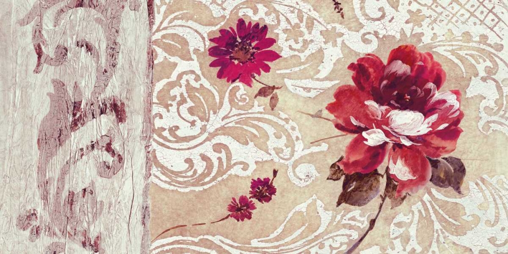 Fleurs Neoclassique I art print by Helene Simon for $57.95 CAD