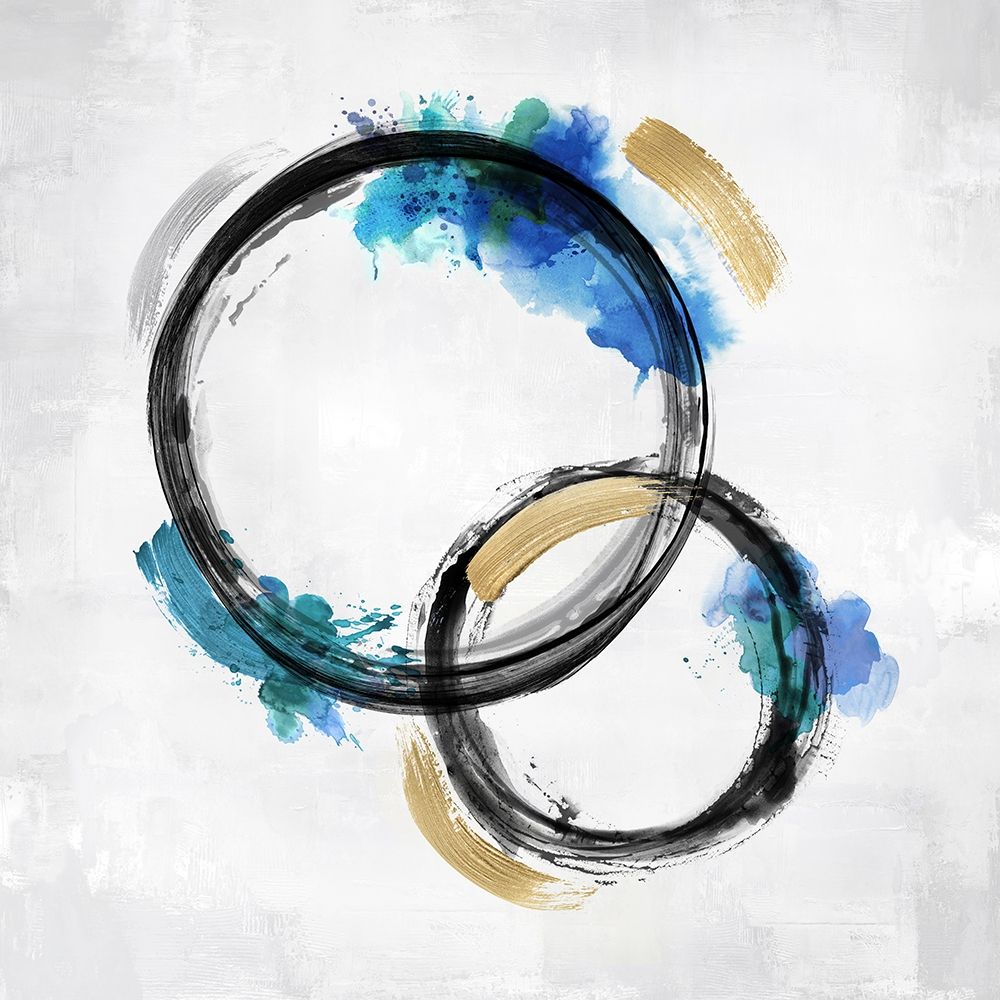 Circle Motion Blue II art print by Natalie Harris for $57.95 CAD