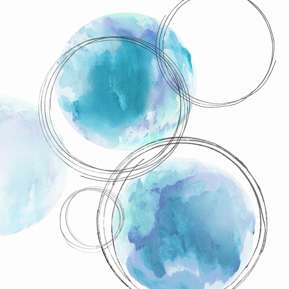 Circular Aqua I art print by Natalie Harris for $57.95 CAD