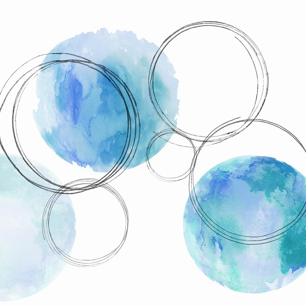 Circular Aqua II art print by Natalie Harris for $57.95 CAD
