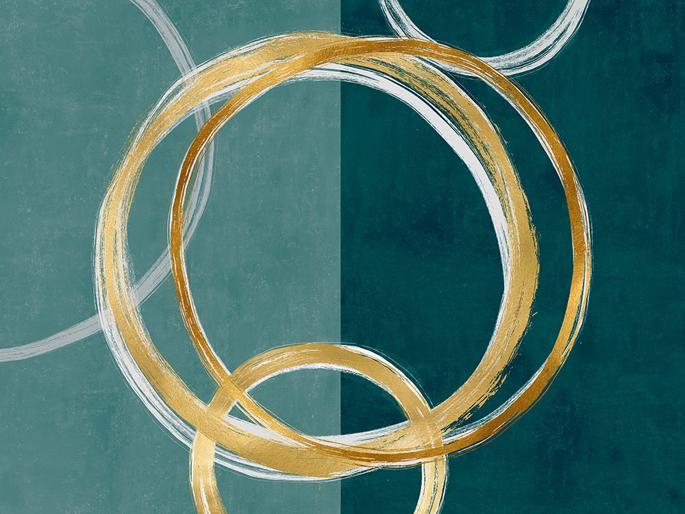 Unity Gold on Green I art print by Natalie Harris for $57.95 CAD