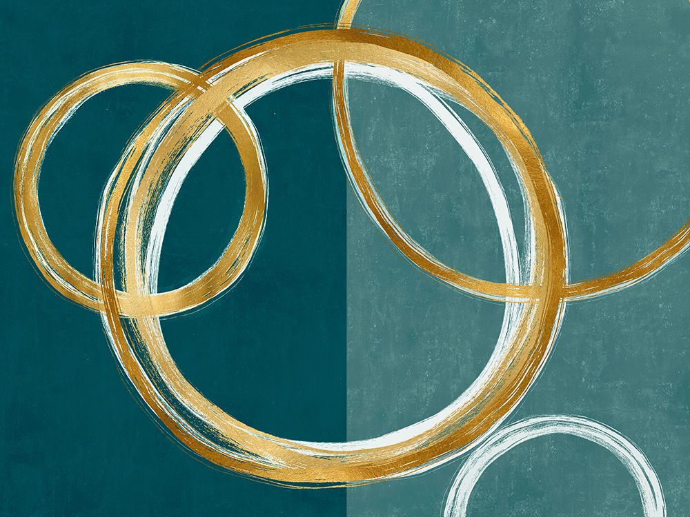 Unity Gold on Green II art print by Natalie Harris for $57.95 CAD