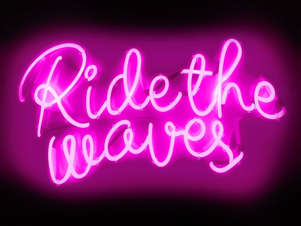 Neon Ride The Waves PB art print by Hailey Carr for $57.95 CAD
