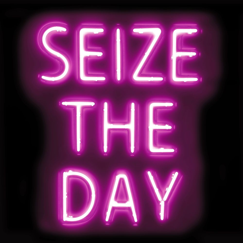 Neon Seize The Day PB art print by Hailey Carr for $57.95 CAD