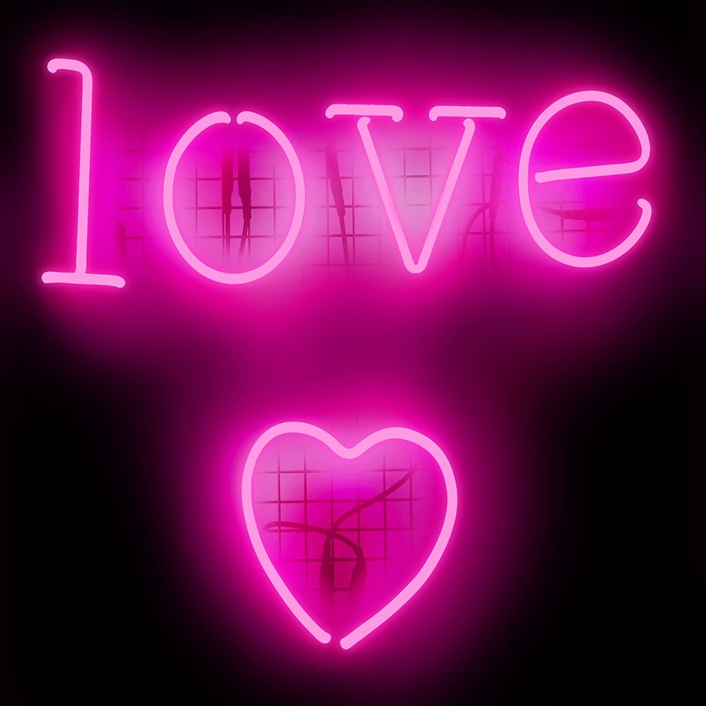 Neon Love Heart PB art print by Hailey Carr for $57.95 CAD