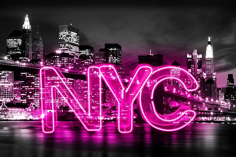 Neon New York City PB art print by Hailey Carr for $57.95 CAD