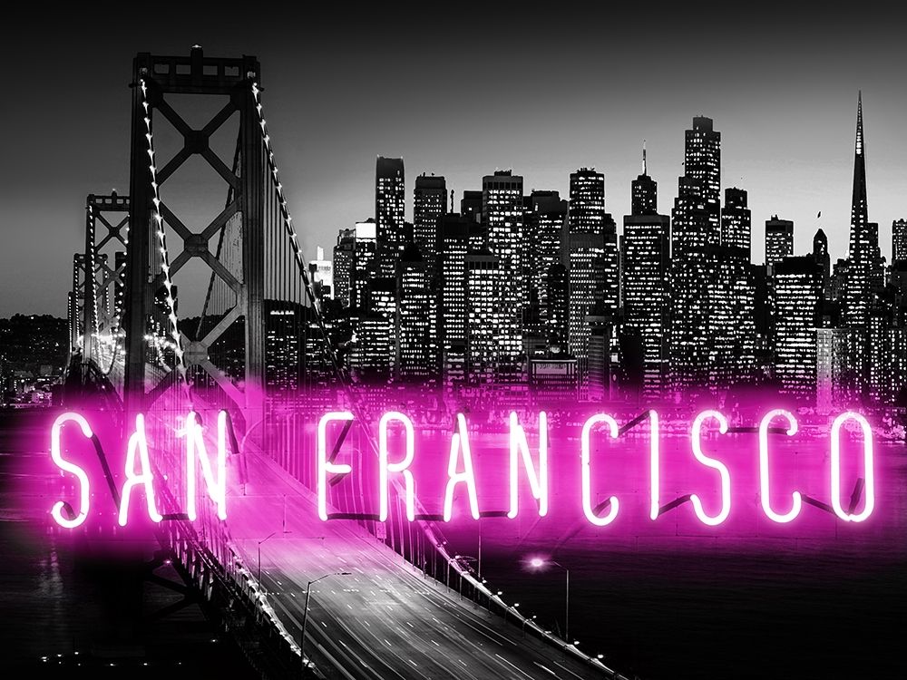 Neon San Francisco PB art print by Hailey Carr for $57.95 CAD