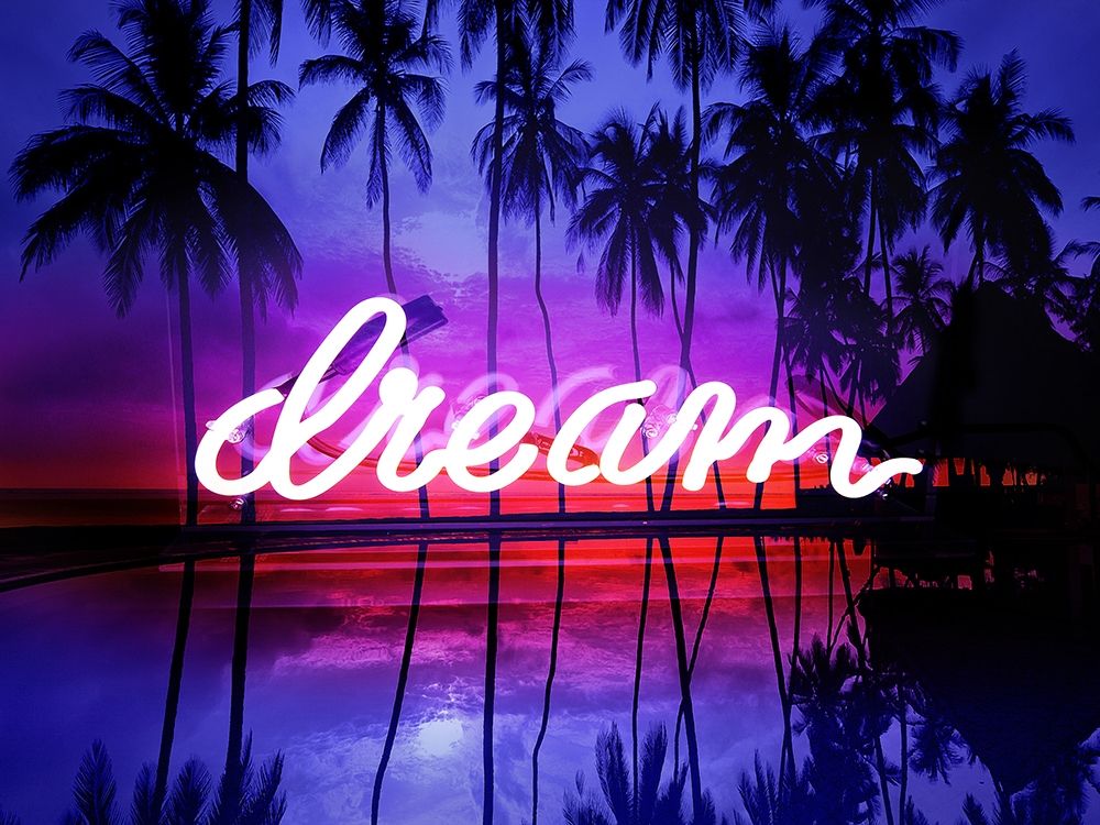 Neon Dream Beach PB art print by Hailey Carr for $57.95 CAD