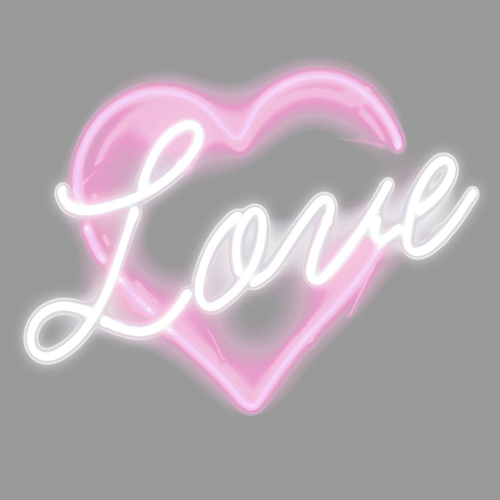 Neon Love PW art print by Hailey Carr for $57.95 CAD