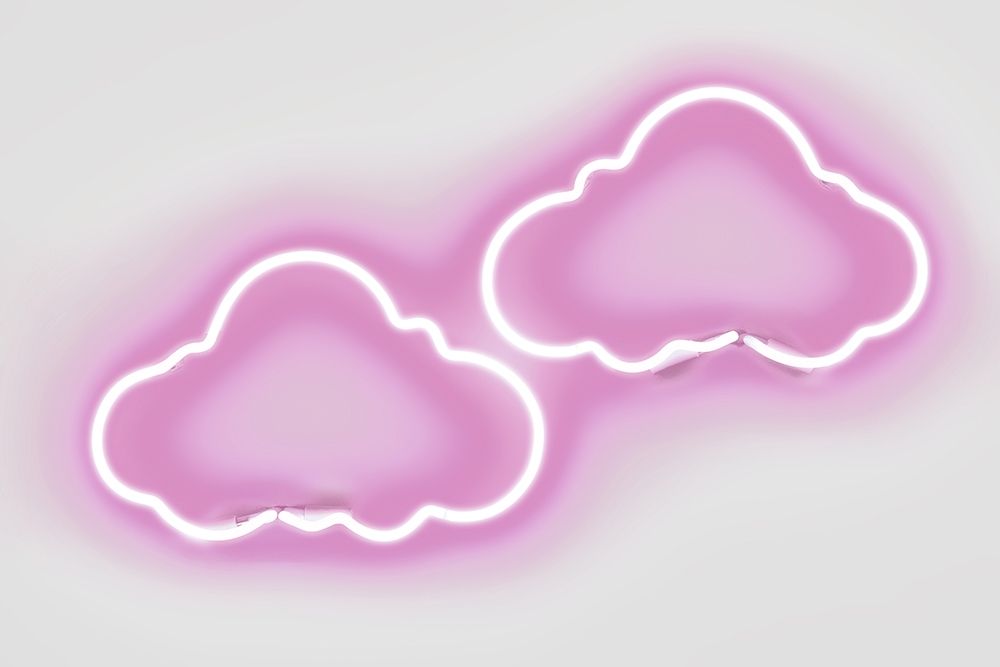 Neon Clouds PW art print by Hailey Carr for $57.95 CAD