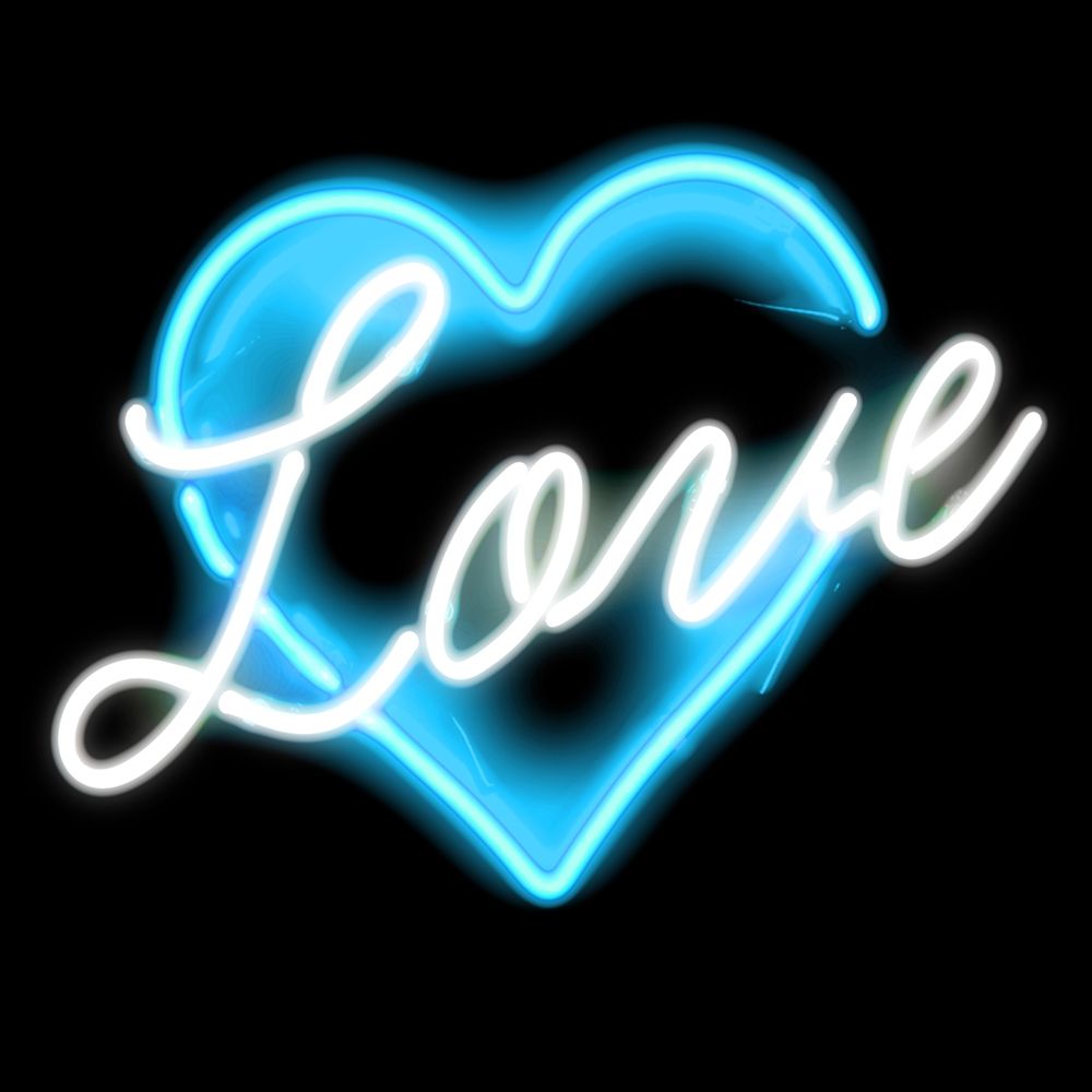 Neon Love AB art print by Hailey Carr for $57.95 CAD