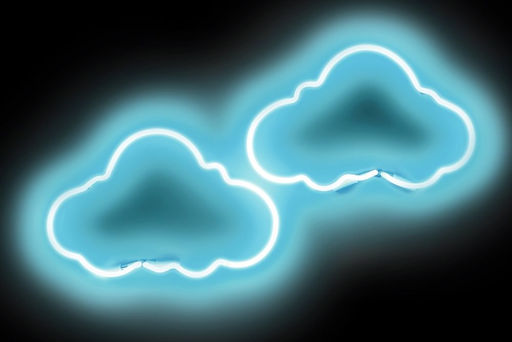 Neon Clouds AB art print by Hailey Carr for $57.95 CAD