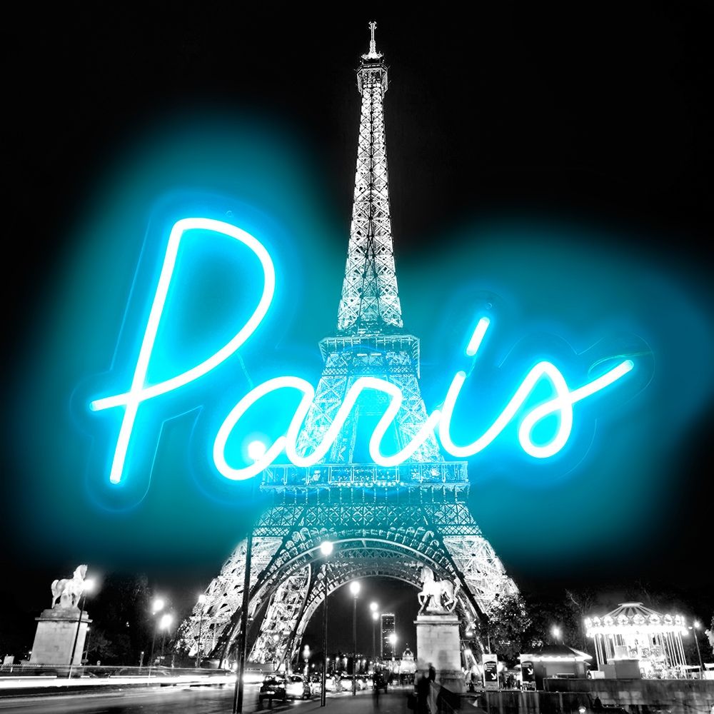 Neon Paris AB art print by Hailey Carr for $57.95 CAD