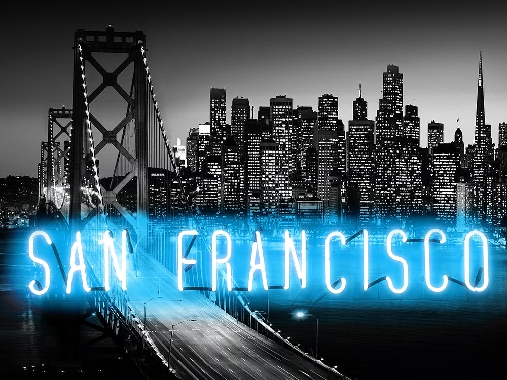 Neon San Francisco AB art print by Hailey Carr for $57.95 CAD
