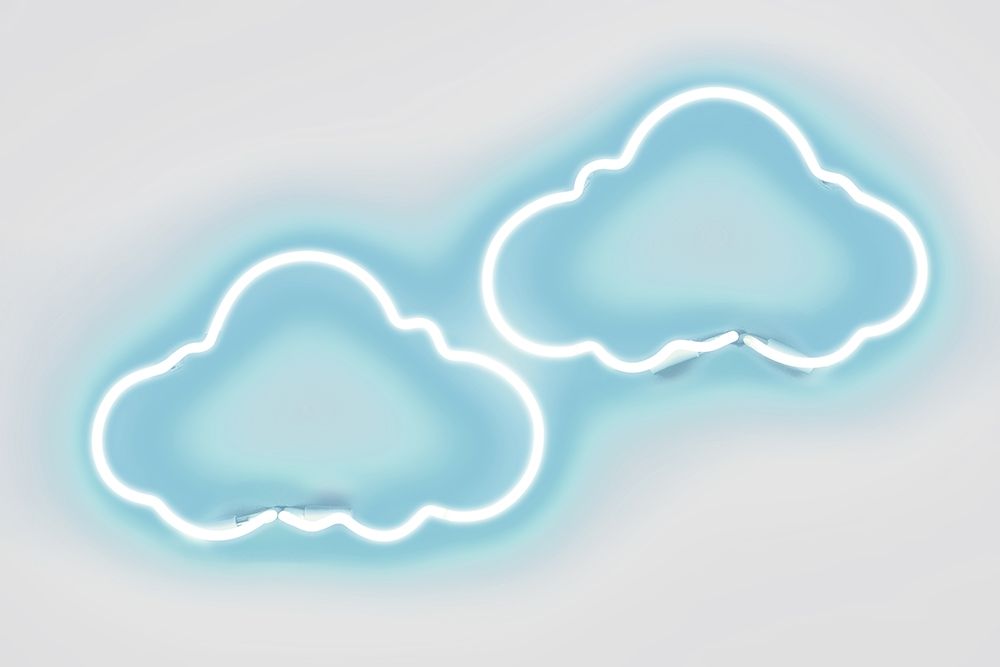 Neon Clouds AW art print by Hailey Carr for $57.95 CAD