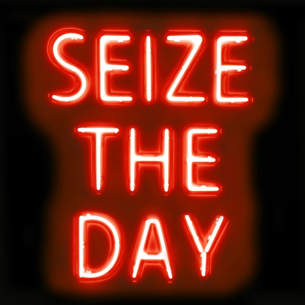 Neon Seize The Day RB art print by Hailey Carr for $57.95 CAD