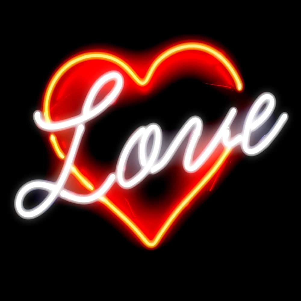 Neon Love RB art print by Hailey Carr for $57.95 CAD