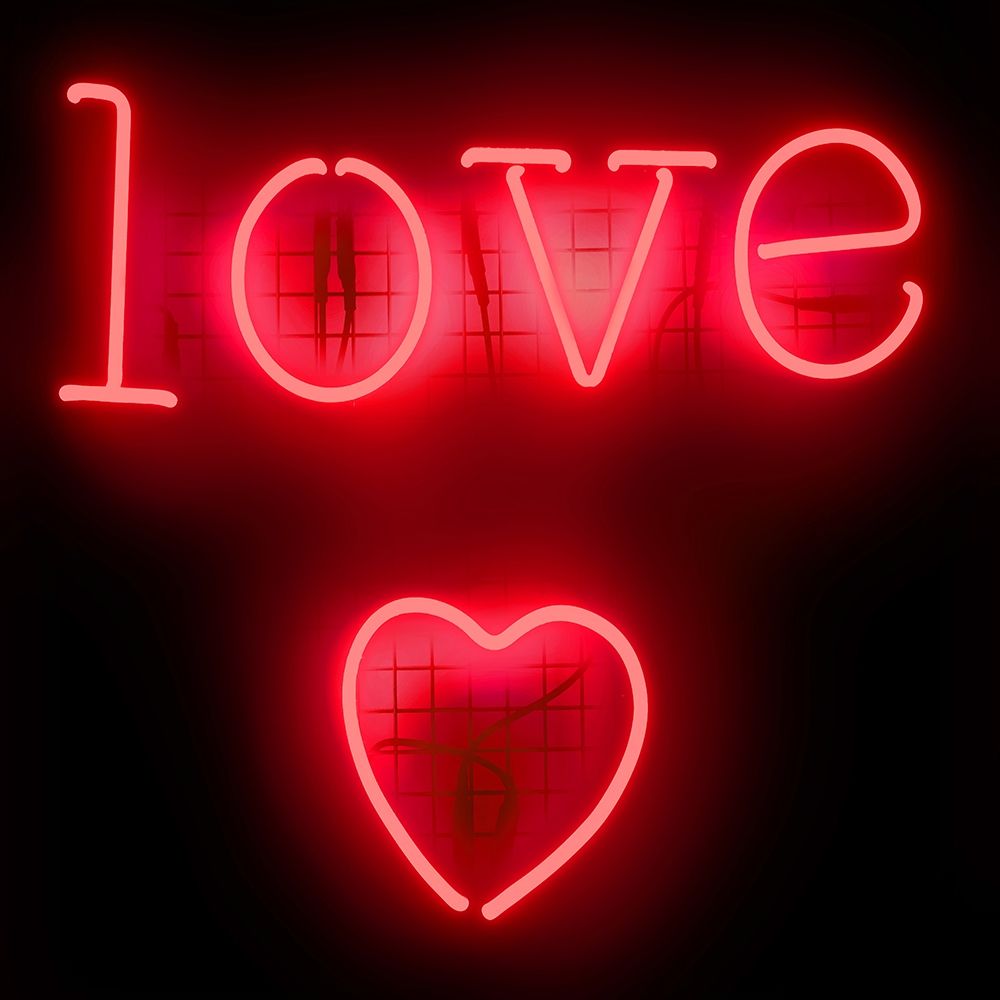 Neon Love Heart RB art print by Hailey Carr for $57.95 CAD