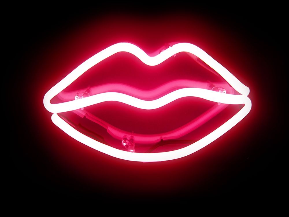 Neon Lips RB art print by Hailey Carr for $57.95 CAD
