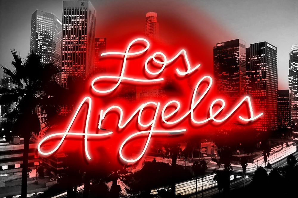 Neon Los Angeles RB art print by Hailey Carr for $57.95 CAD