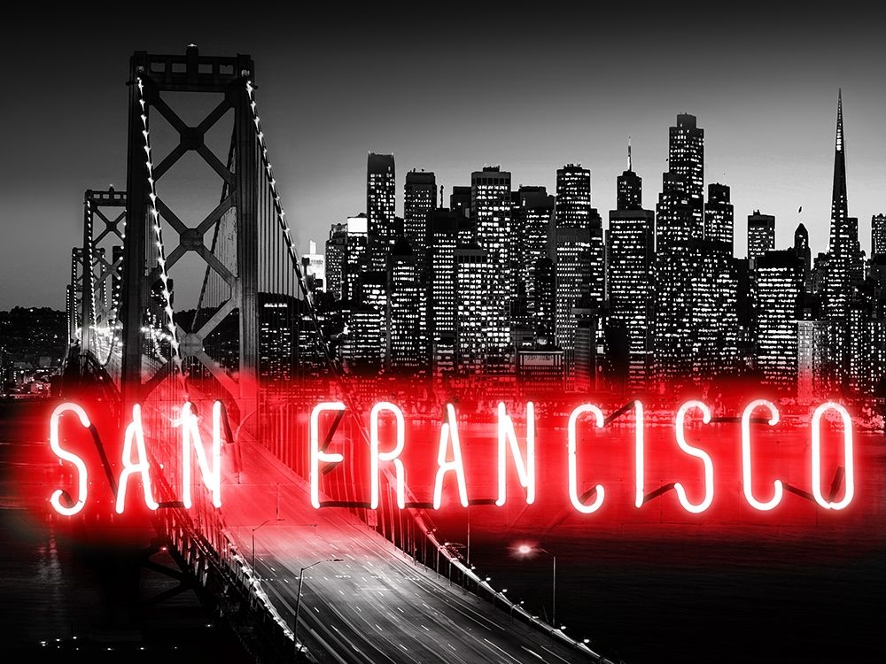 Neon San Francisco RB art print by Hailey Carr for $57.95 CAD