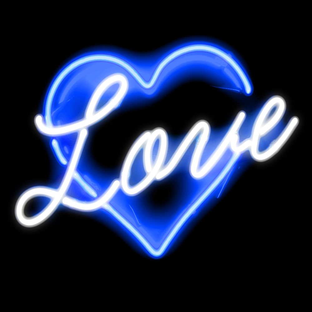 Neon Love BB art print by Hailey Carr for $57.95 CAD