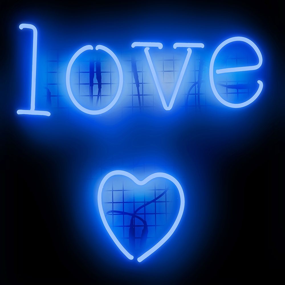 Neon Love Heart BB art print by Hailey Carr for $57.95 CAD