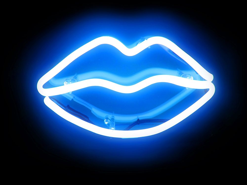 Neon Lips BB art print by Hailey Carr for $57.95 CAD