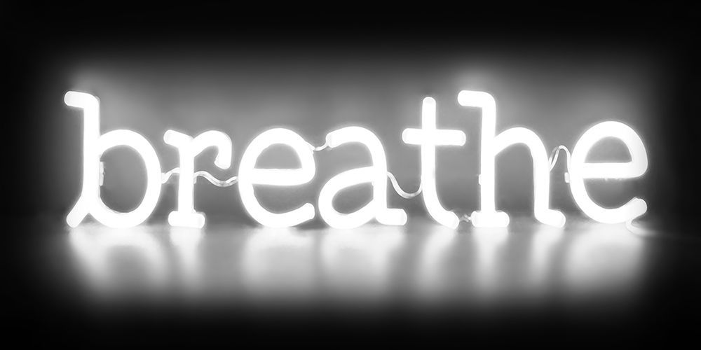 Neon Breathe WB art print by Hailey Carr for $57.95 CAD