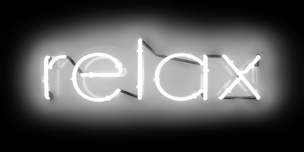 Neon Relax WB art print by Hailey Carr for $57.95 CAD
