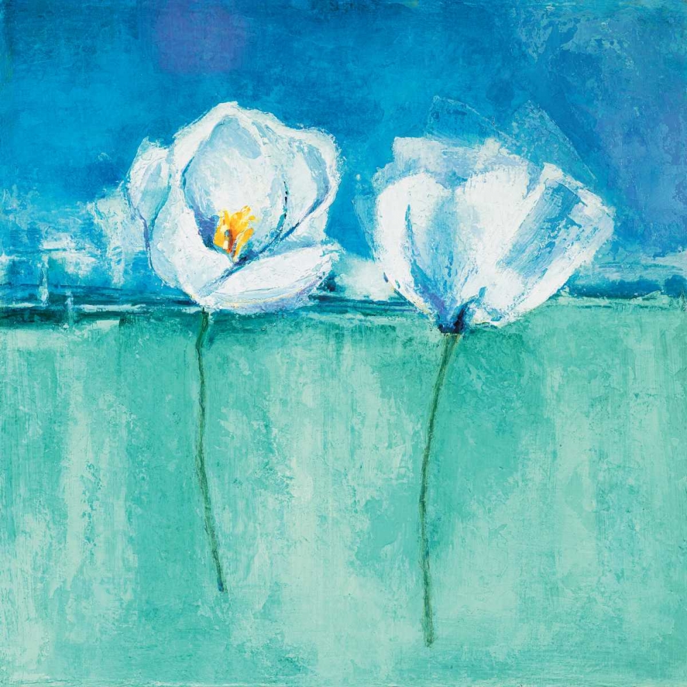 Fleurs d azur II art print by Isabelle Herbert for $57.95 CAD