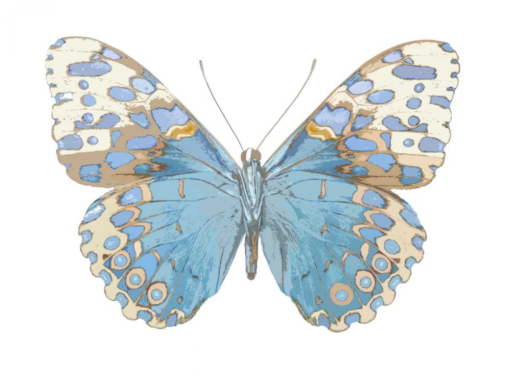 Buterfly with Indigo art print by Julia Bosco for $57.95 CAD