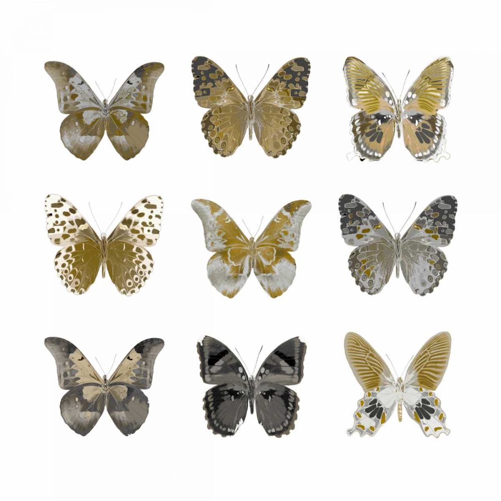 Butterfly Study in Gold I art print by Julia Bosco for $57.95 CAD