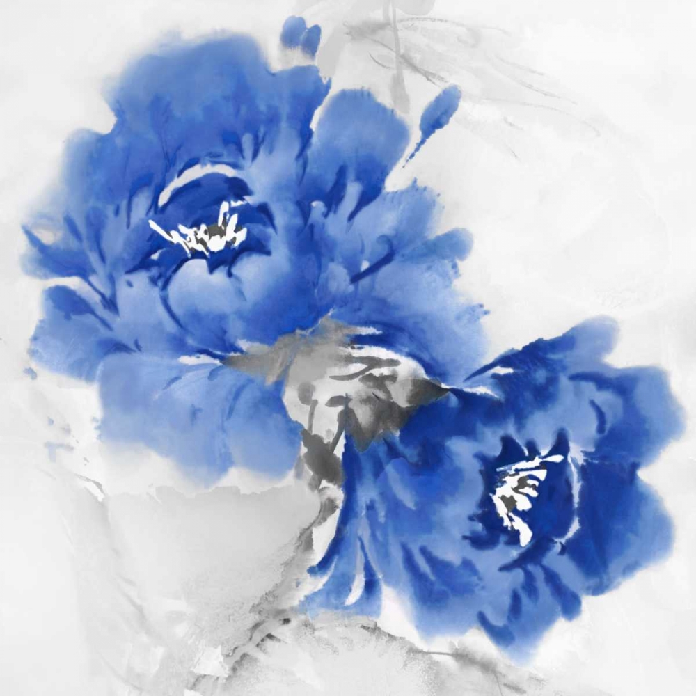 Flower Bloom in Indigo I art print by Jesse Stevens for $57.95 CAD