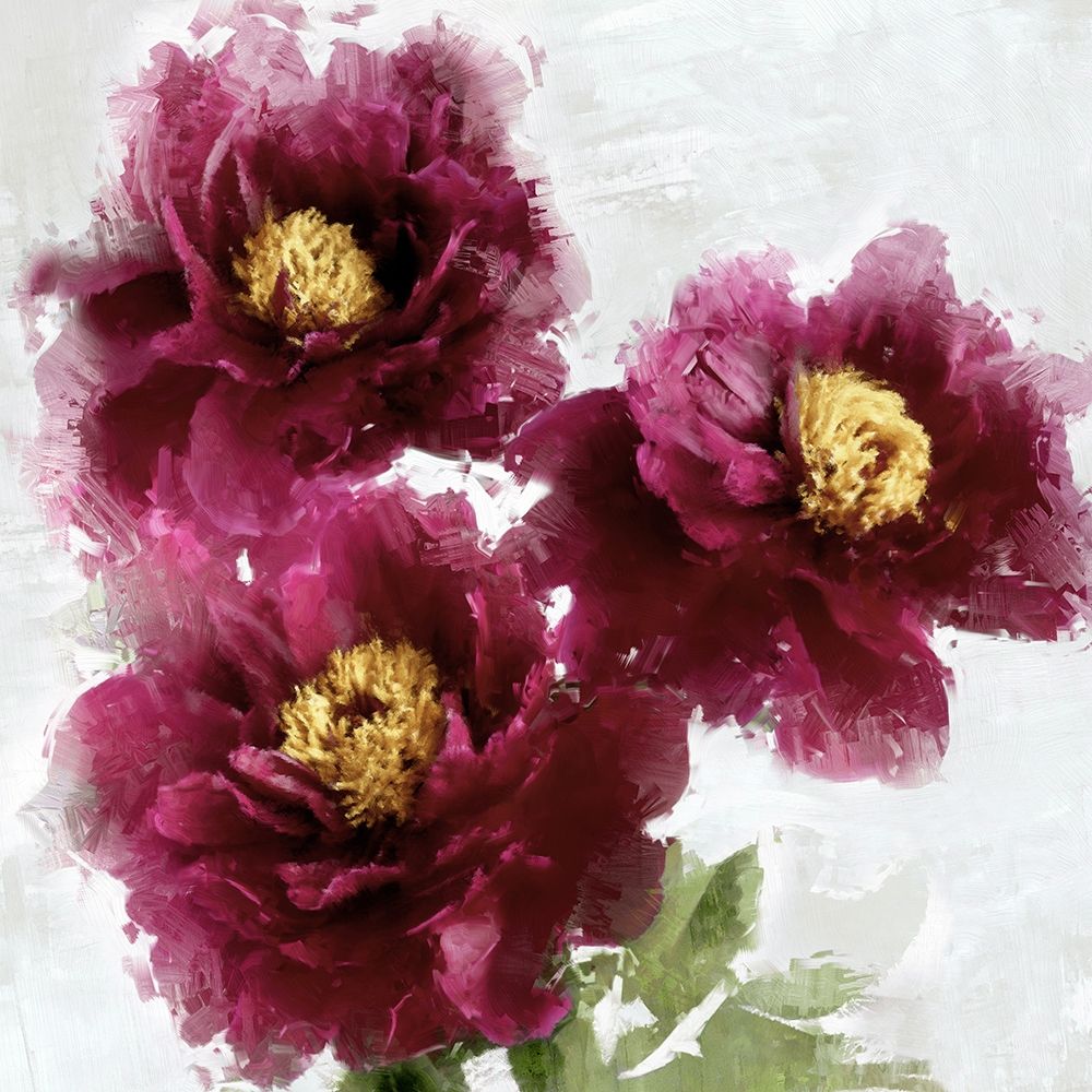 Burgundy Bloom I art print by Jesse Stevens for $57.95 CAD
