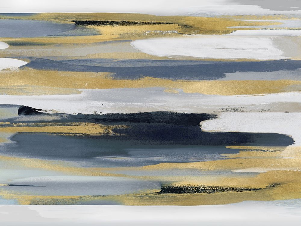 Beyond in Blue and Gold I art print by Jackie Hanson for $57.95 CAD