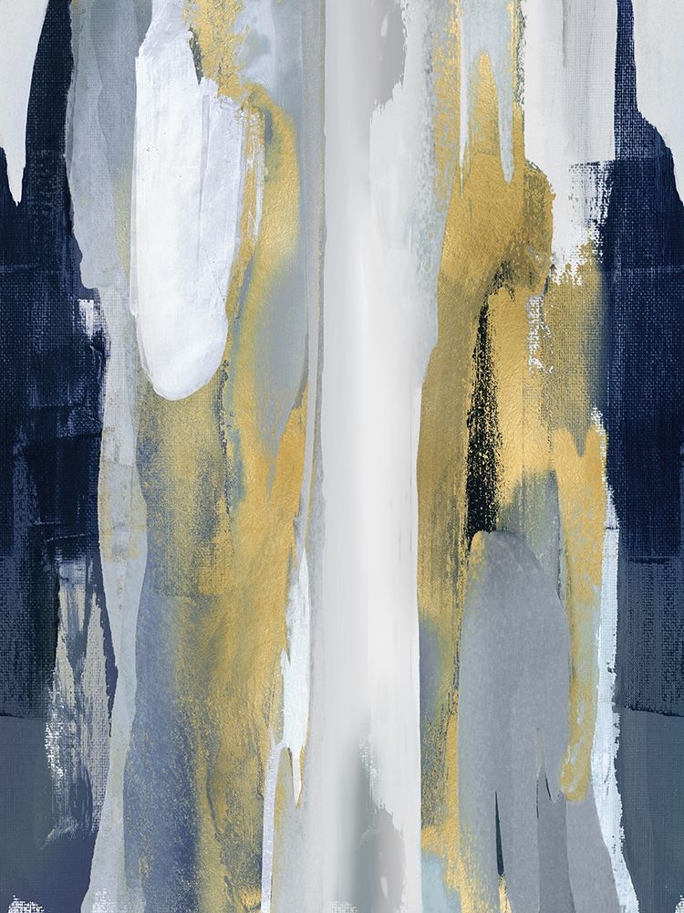 Converge Blue and Gold I art print by Jackie Hanson for $57.95 CAD