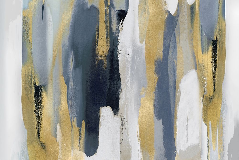 Echoes in Blue and Gold I art print by Jackie Hanson for $57.95 CAD