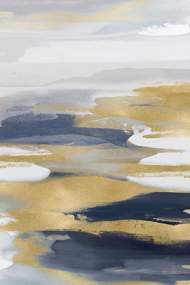 Intuition Blue and Gold I art print by Jackie Hanson for $57.95 CAD