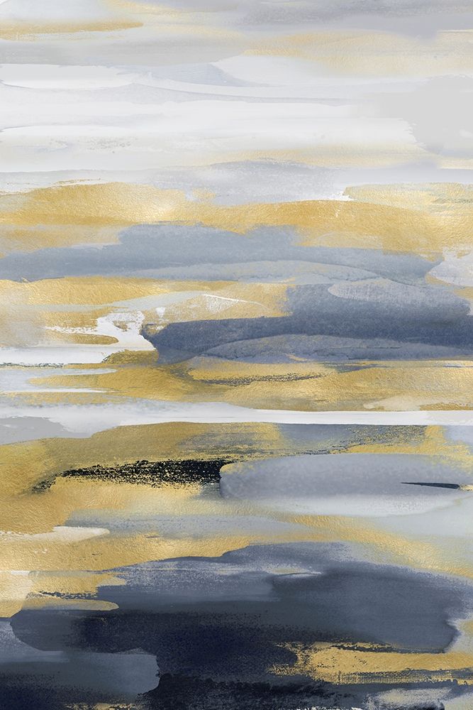 Intuition Blue and Gold II art print by Jackie Hanson for $57.95 CAD