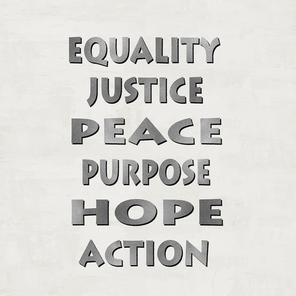 Equality Justice Peace art print by Jamie MacDowell for $57.95 CAD