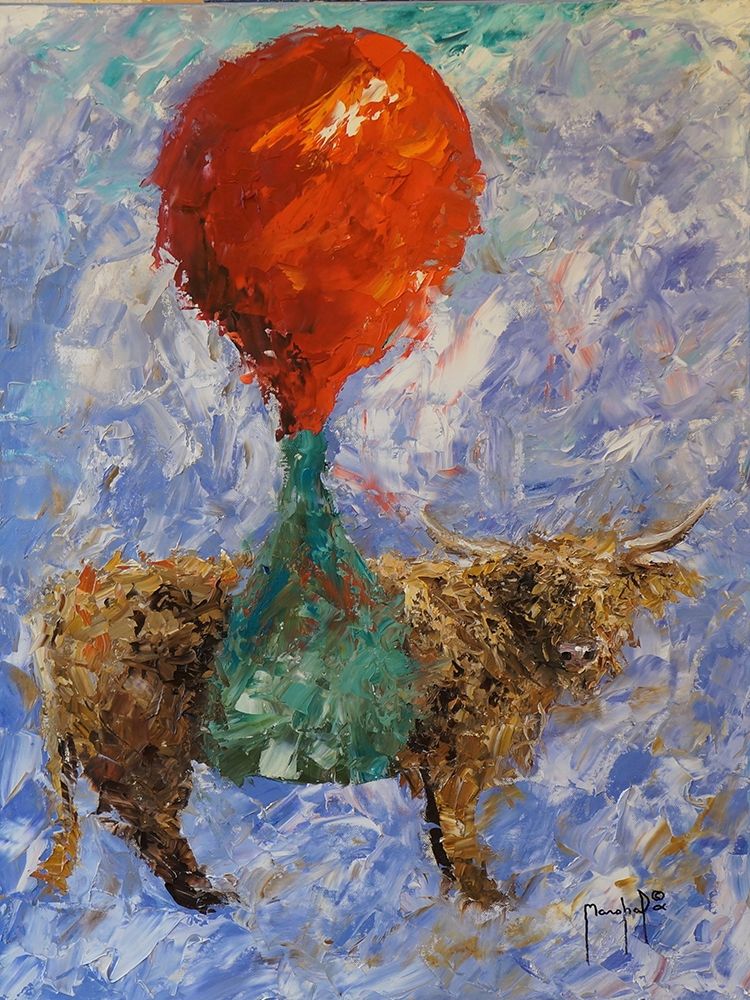 Steer art print by Joseph Marshal Foster for $57.95 CAD