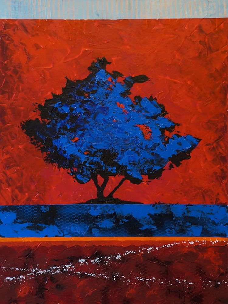 Blue Tree art print by Joseph Marshal Foster for $57.95 CAD