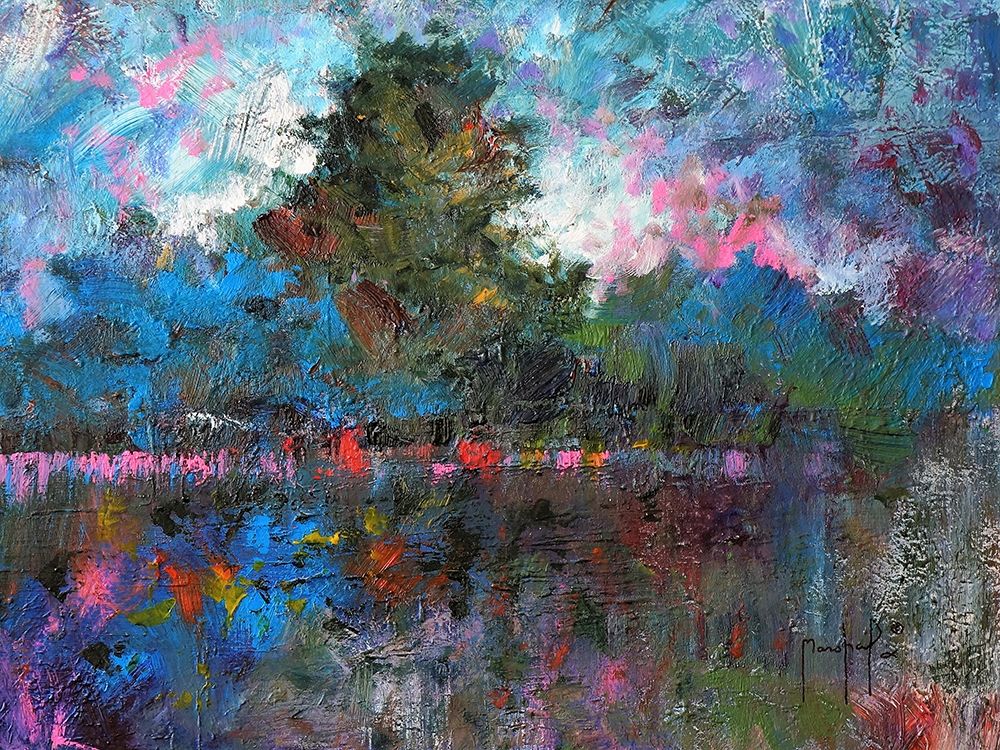Blue Landscape art print by Joseph Marshal Foster for $57.95 CAD