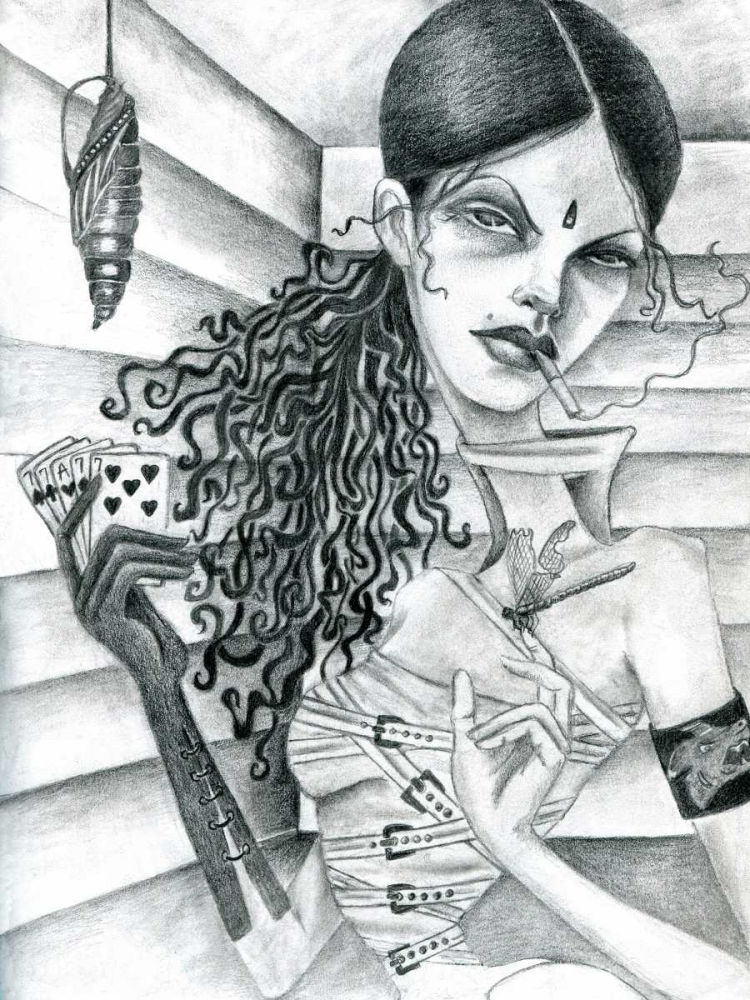 Cassandra (Drawing) art print by Jami Goddess for $57.95 CAD