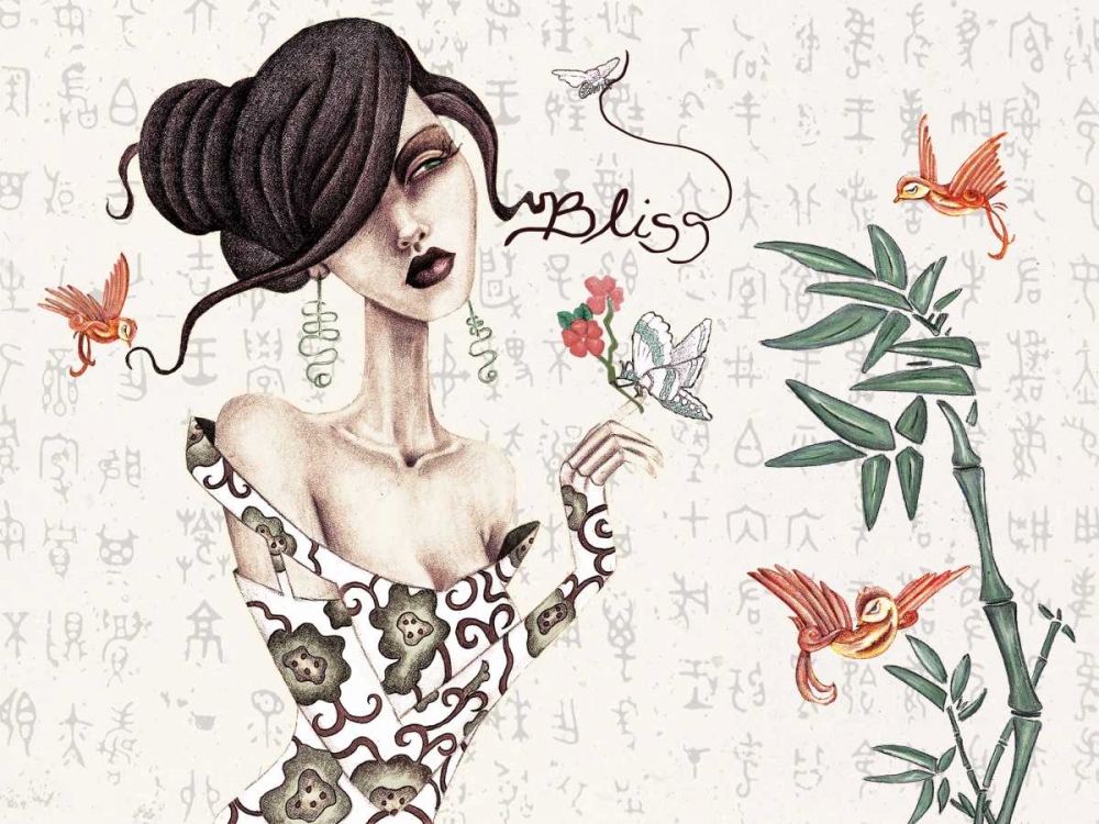 Geisha art print by Jami Goddess for $57.95 CAD