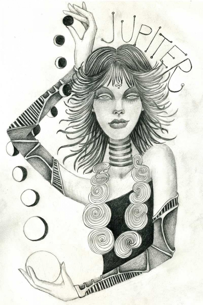 Jupiter (Drawing) art print by Jami Goddess for $57.95 CAD