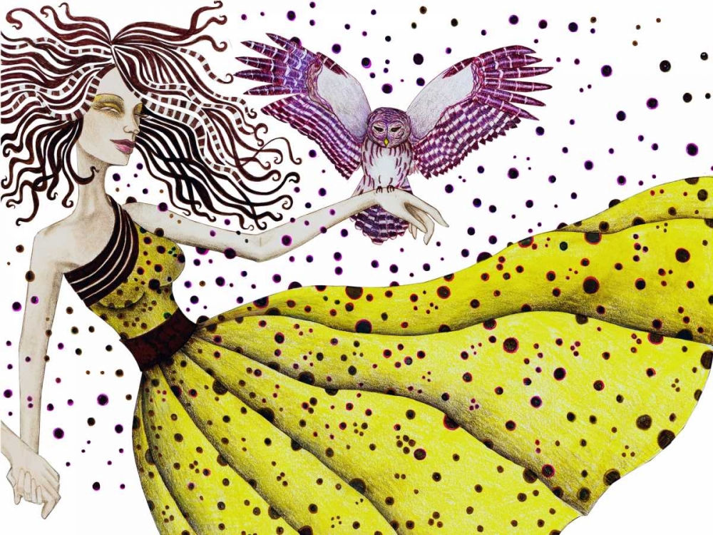 Owl II art print by Jami Goddess for $57.95 CAD