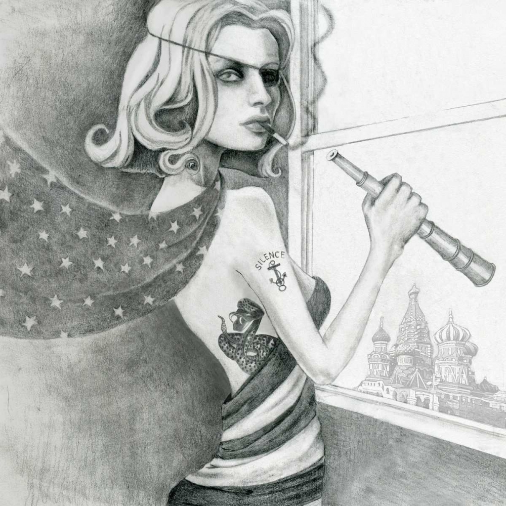 The Spy (Drawing) art print by Jami Goddess for $57.95 CAD