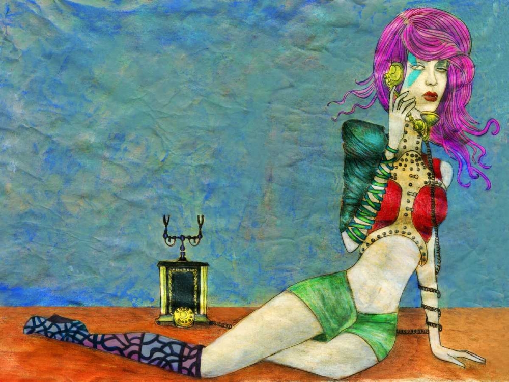 Telephone art print by Jami Goddess for $57.95 CAD